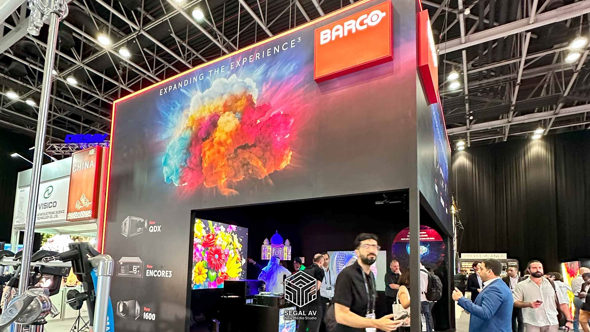 Barco Booth – Projection Mapping Showcase at Integrate Middle East 2024