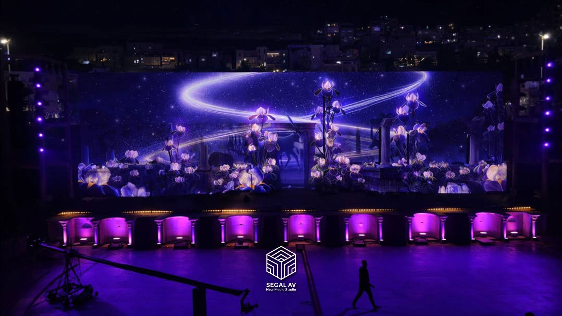 Jordanian Flag Inspired Projection Mapping Artwork