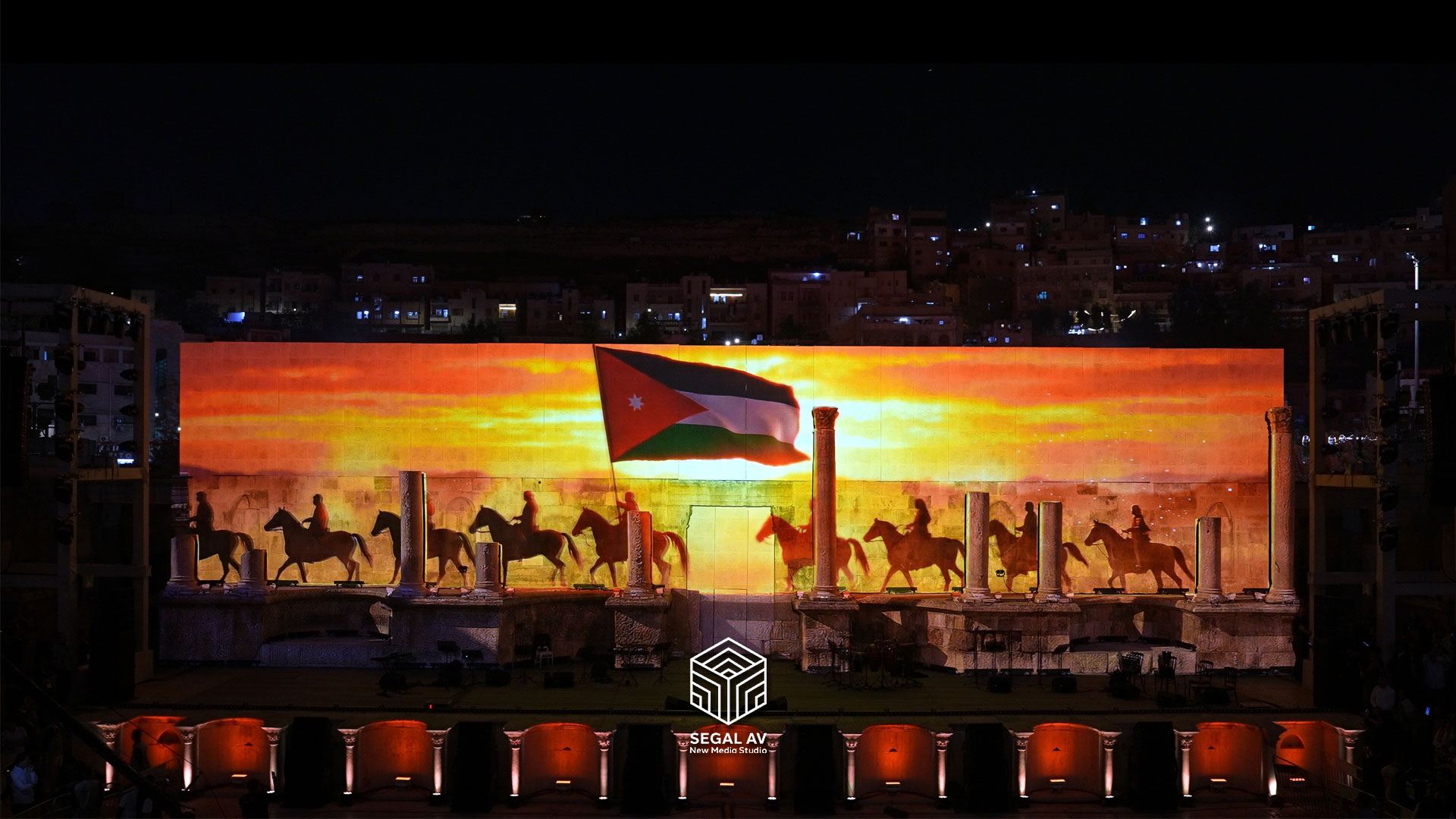 Outdoor Architectural Mapping Event in Amman Jordan