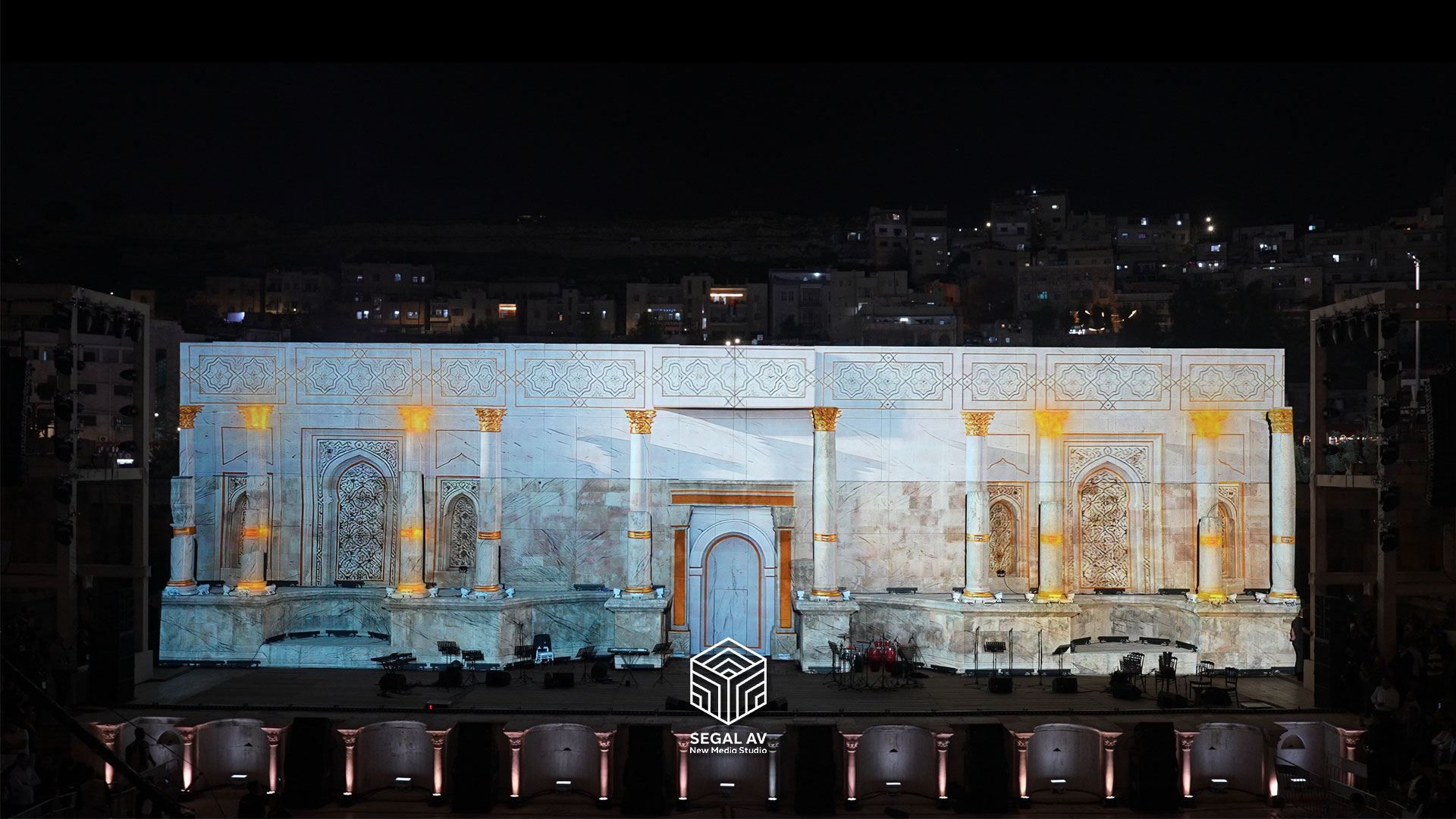 Cultural Projection Mapping Installation for Jordan Flag Day